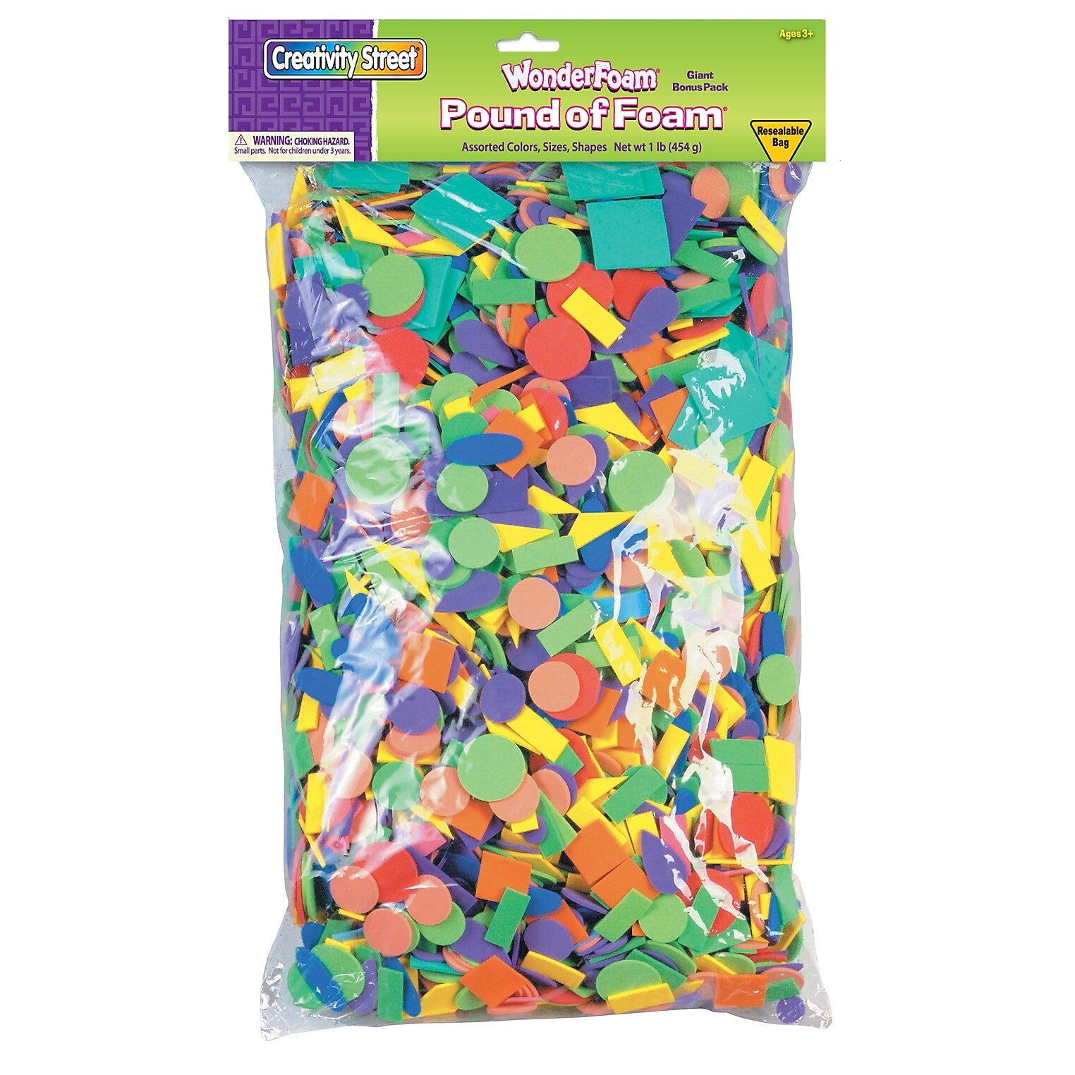 Creativity Street® WonderFoam® Pound of Foam™, Assorted Sizes, Assorted Colors (CK-4310)