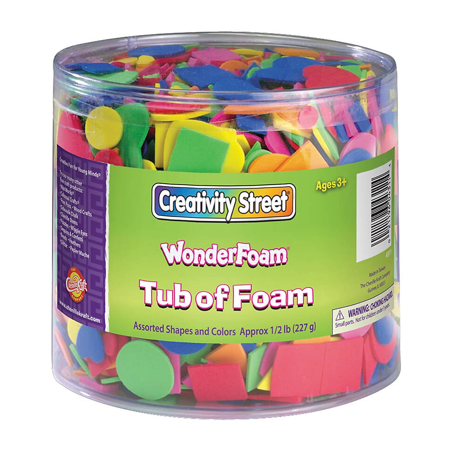 WonderFoam® Shapes Tub, 3000 Pieces, 1/2 Pound (CK-4311)