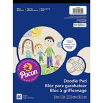 Pacon® Art Street® White Doodle Pad, 9" x 12", 80 Sheets per Pad, Pack of 6 (PAC104609-6)