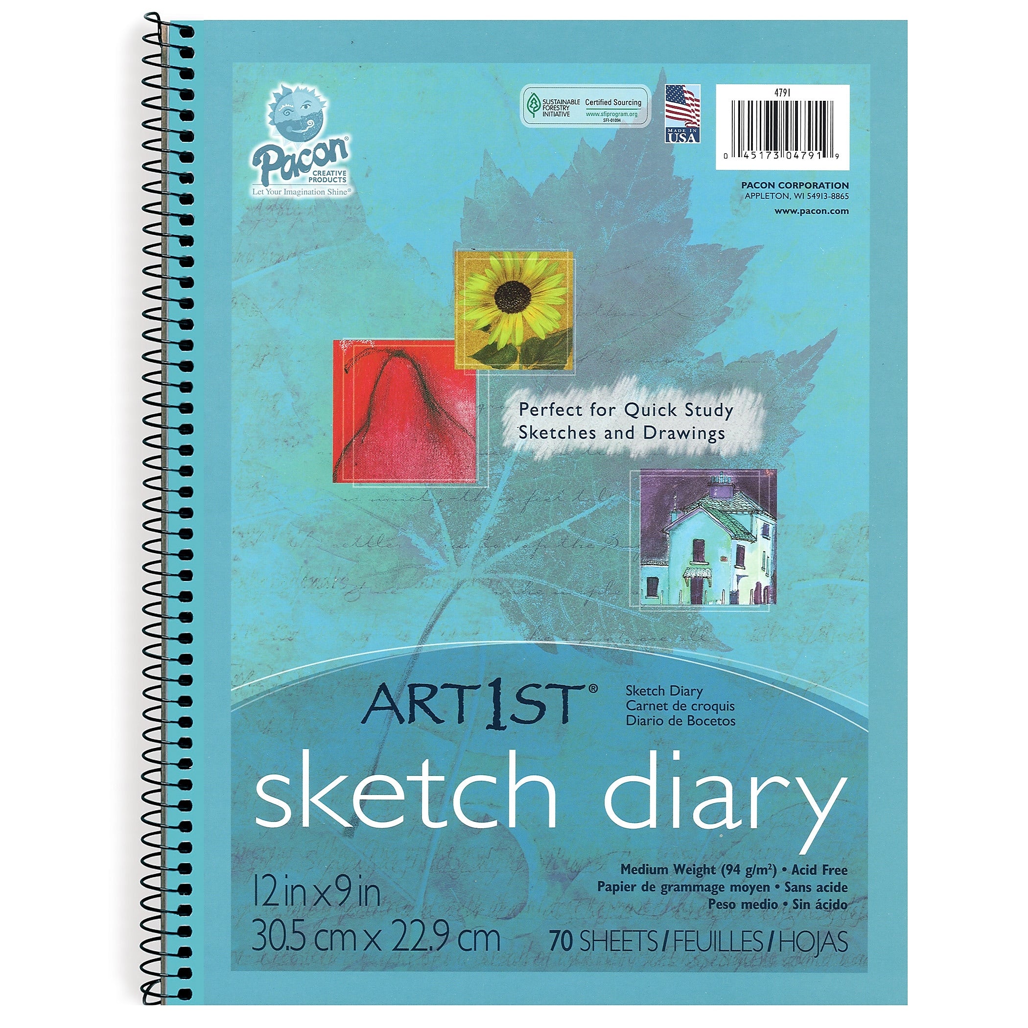 Pacon Art1st Design/Craft Paper, 9" x 12", White, 70/Sheets, 3/Bundle (PAC4791)
