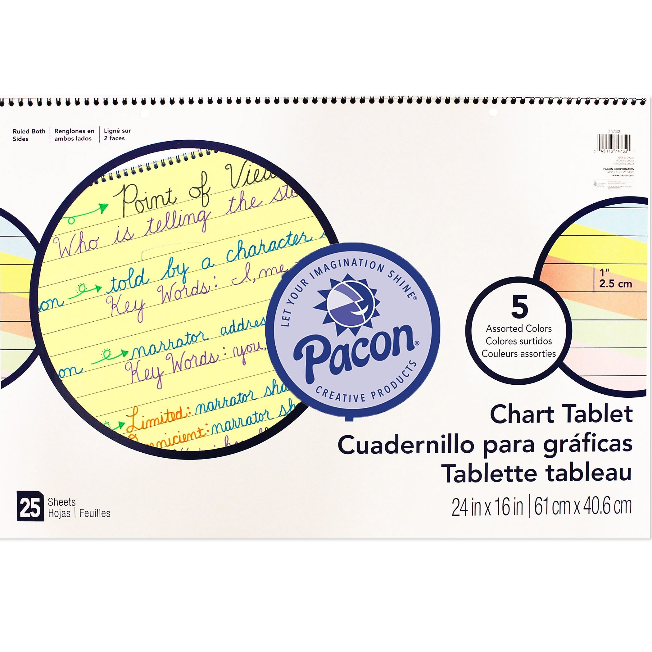 Pacon Wall Chart, 24" x 16" (PAC74732)