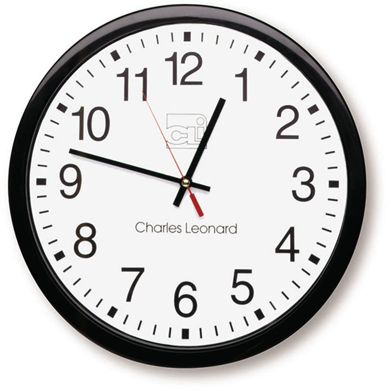 Charles Leonard 14" Thinline Wall Clock (CHL76820)