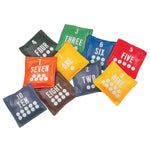 Champion Sports 5" Bean Bag Set with Numbers, 10/Set (CHSNB55)
