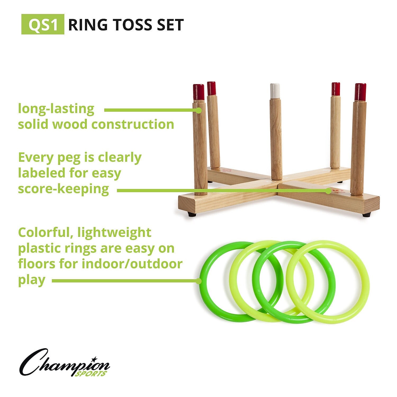 Champion Sports Ring Toss Set (CHSQS1)