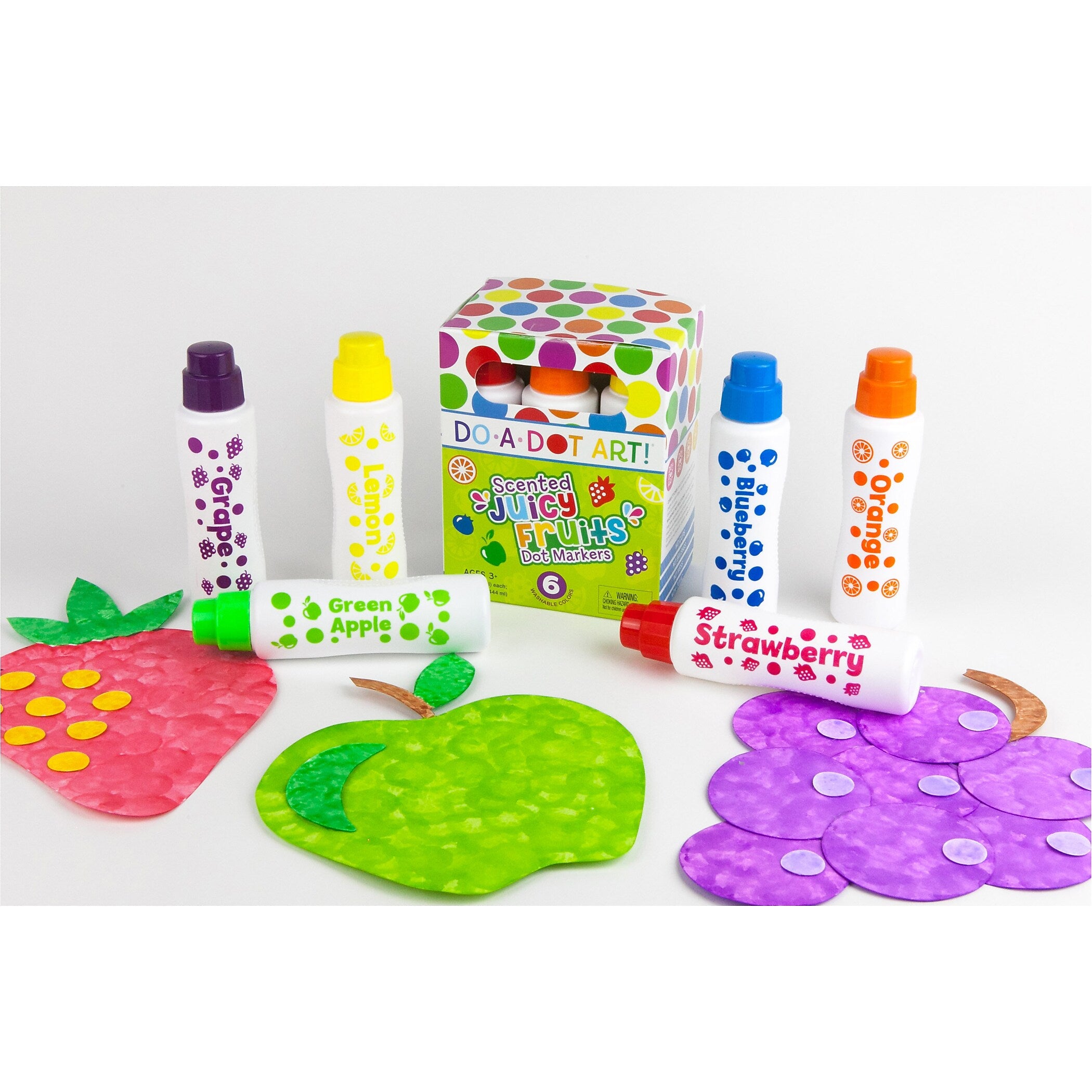 Do-A-Dot Art Fruit Scented Dot Markers, 6/Pack (DAD202)