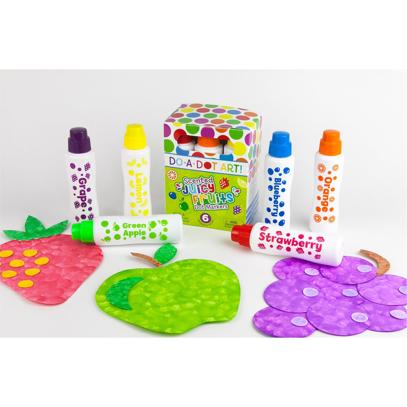 Do-A-Dot Art Fruit Scented Dot Markers, 6/Pack (DAD202)