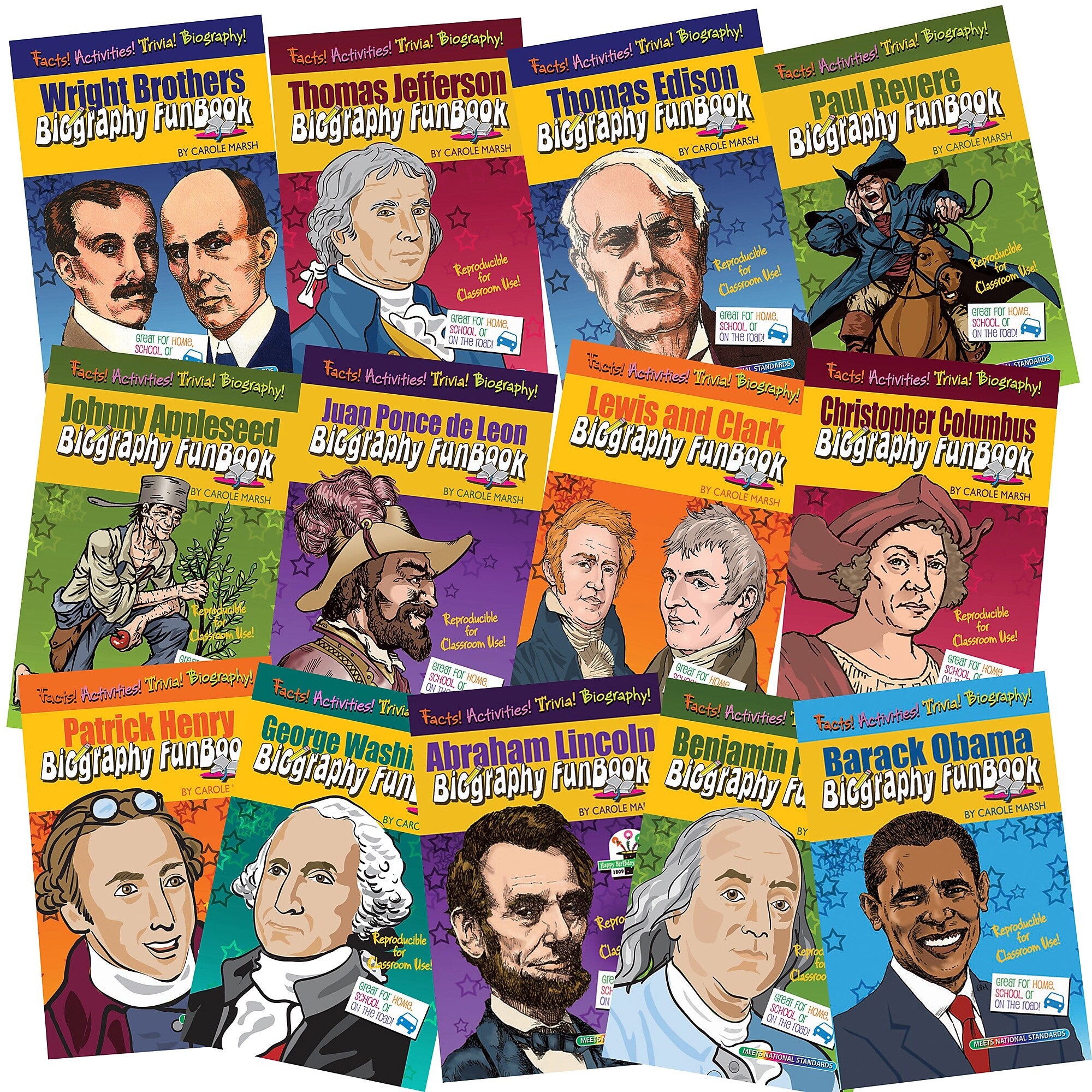 Biography FunBooks, Presidents, Inventors & Explorers