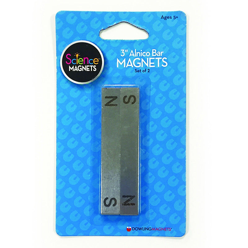 Dowling Magnets® Alnico Bar Magnet, 3", 2/PK, 2 PK/BD
