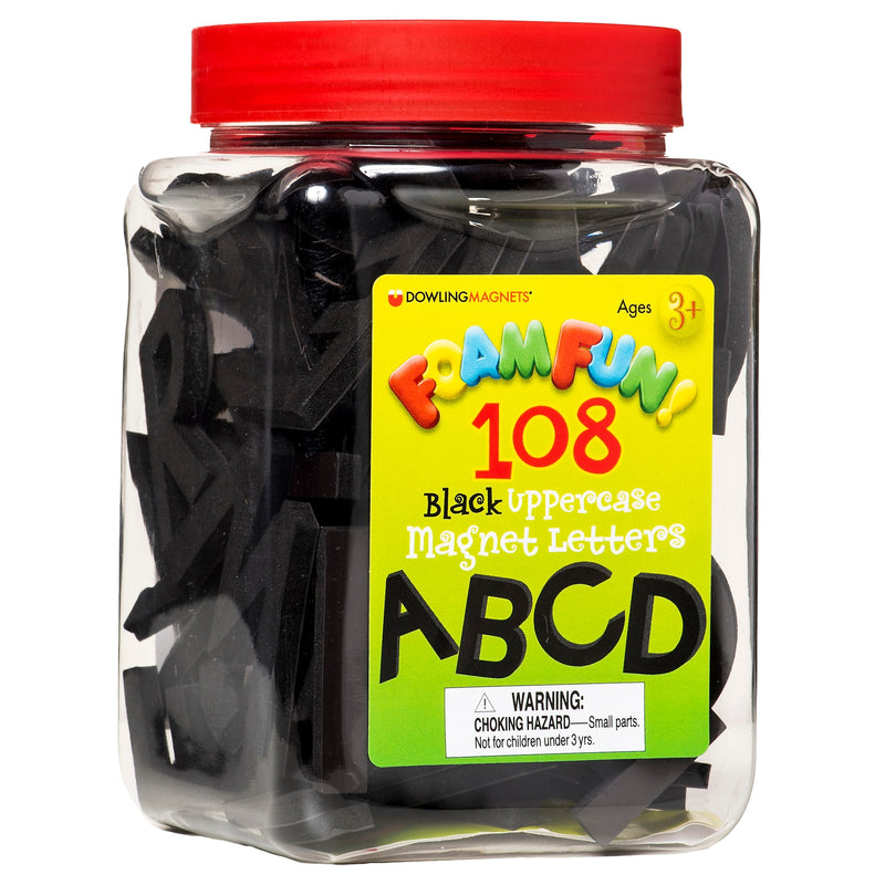 Uppercase Black Magnet Letters