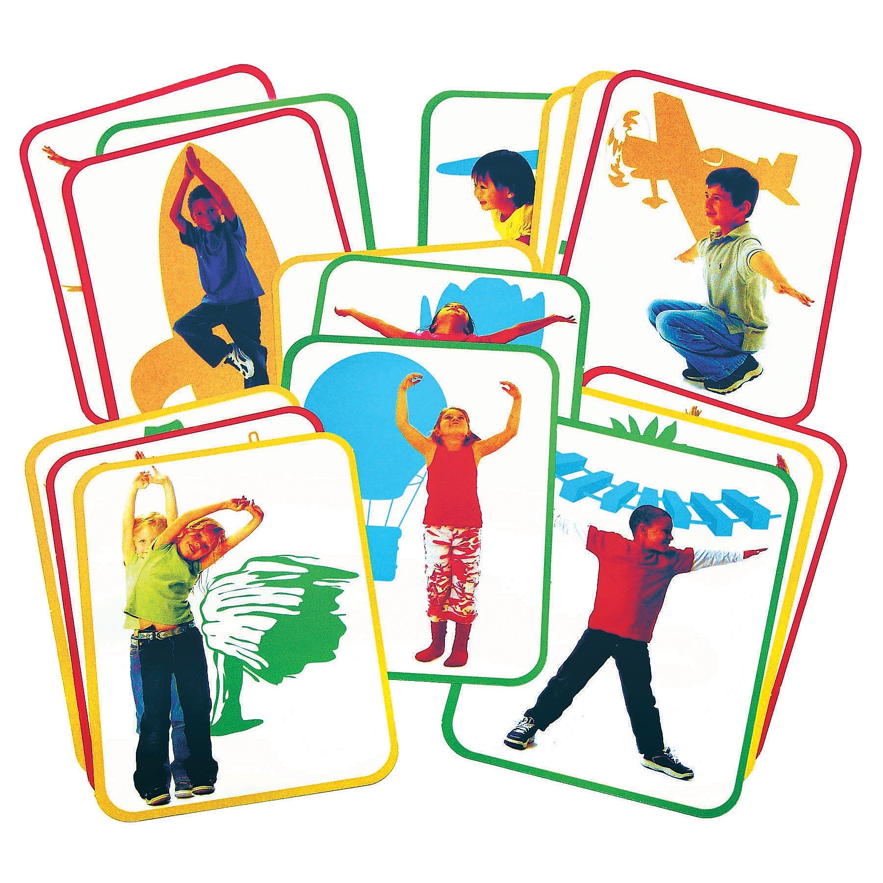 Roylco Body Poetry Yoga Cards, 16 Cards/Set (R-62011)