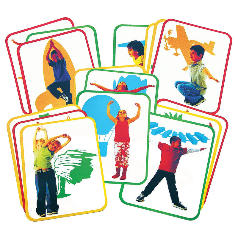 Roylco Body Poetry Yoga Cards, 16 Cards/Set (R-62011)