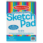 Melissa & Doug 9" x 12" Wire Bound Sketch Pad, 4 Pads/Bundle (LCI4194)