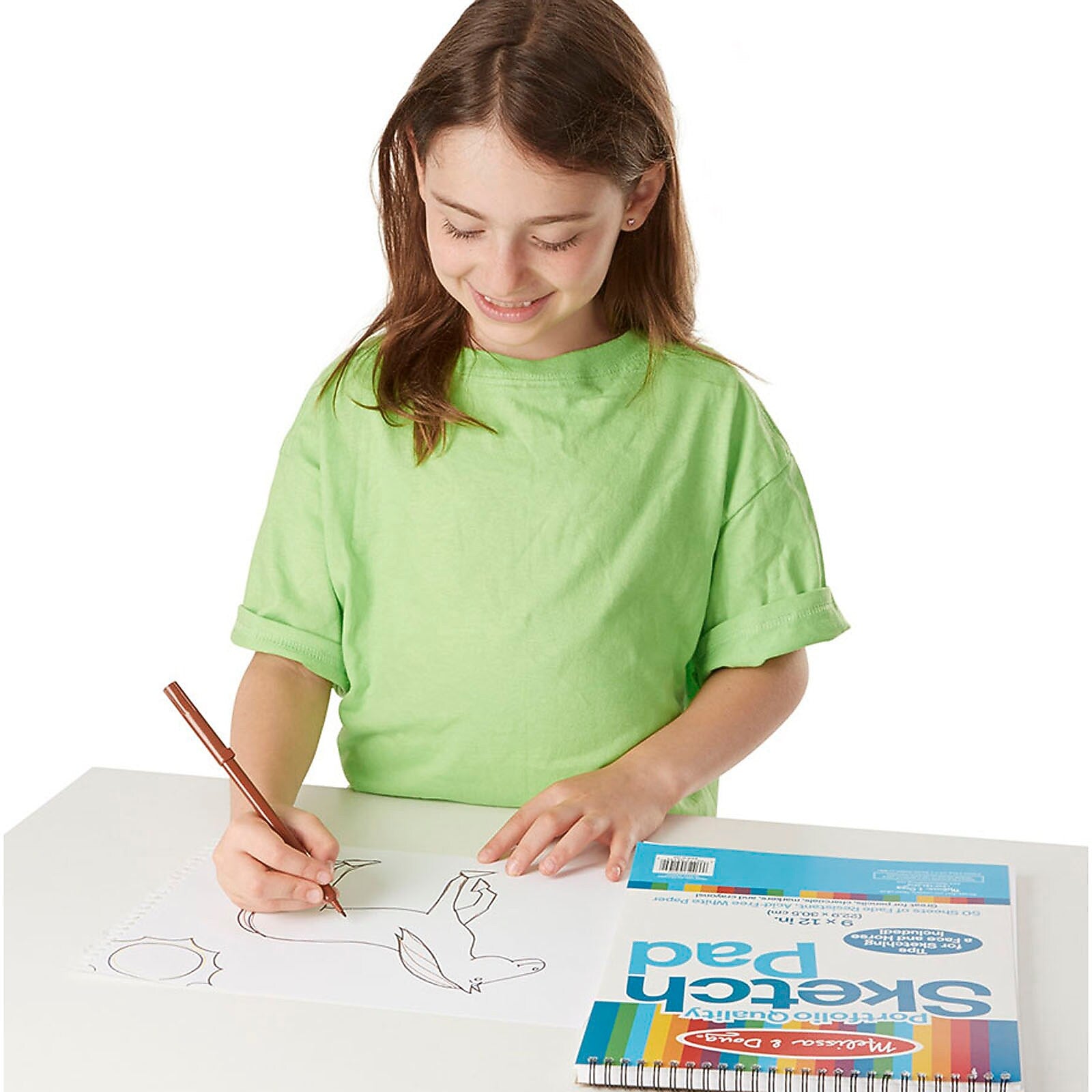 Melissa & Doug 9" x 12" Wire Bound Sketch Pad, 4 Pads/Bundle (LCI4194)