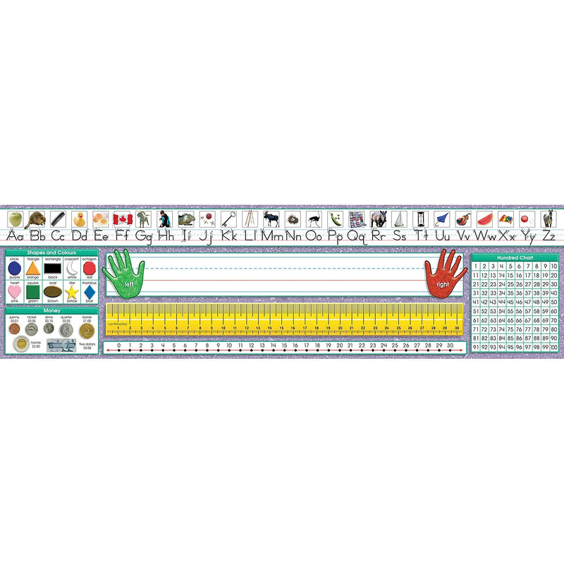North Star Teacher Resources Canadian Traditional Manuscript School Name Plates, 19" x 5", 36/Pack (NST9020)