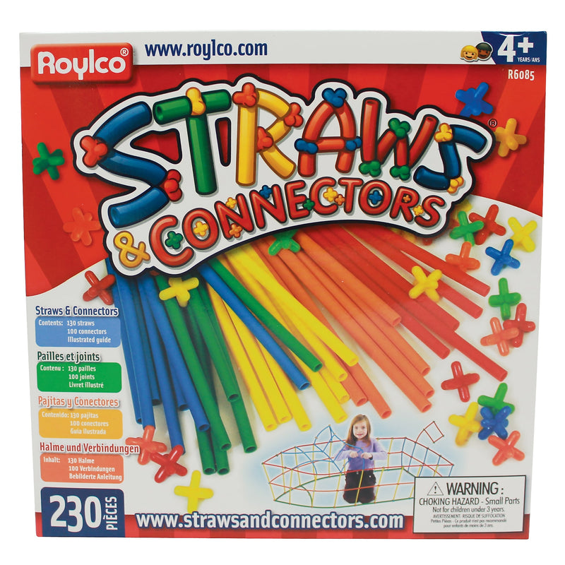 Straws & Connectors® Multicolor, 10.25" x 10", 230 pieces