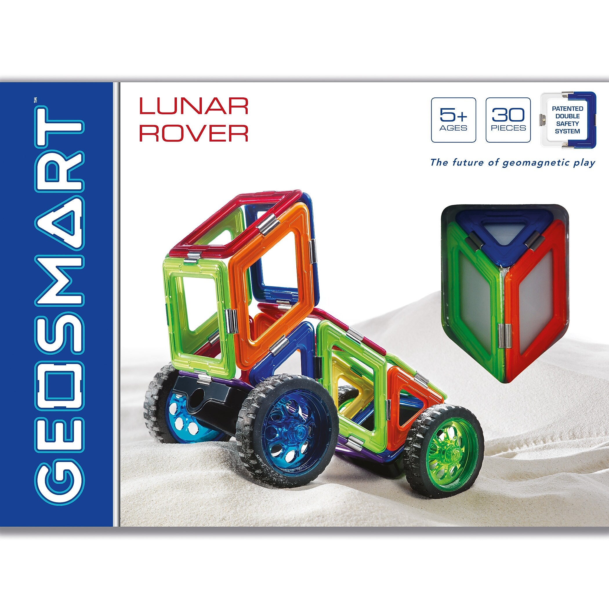 Smart Toys and Games Geosmart Magnetic Construction, Lunar Rover, 30 Pieces/Set (SG-GO0211US)