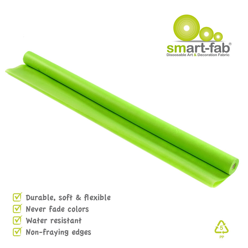Smart-Fab®, 48" x 40', Apple Green, Disposable Art & Decoration Fabric Roll (SMF1U384804056)