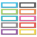 Teacher Created Resource Chevron Labels Magnetic Accents, Assorted Colors, 4.75" x 1.5", 20 Pieces Per Pack (TCR77204)