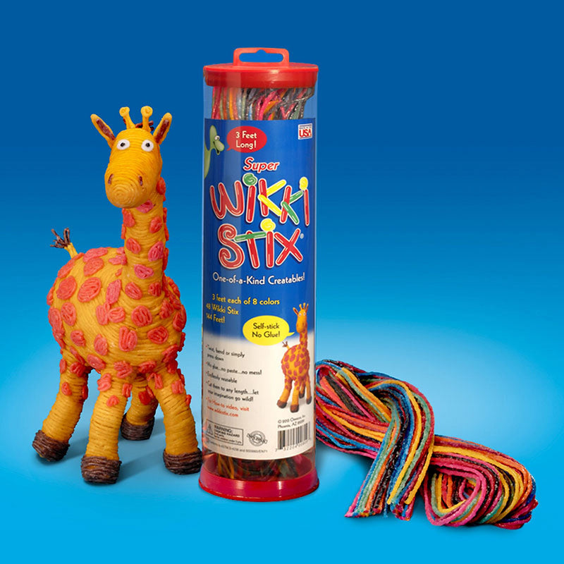 Wikki Stix® Super Wikki Stix® Perfect Craft Toy, Assorted (WKX809)
