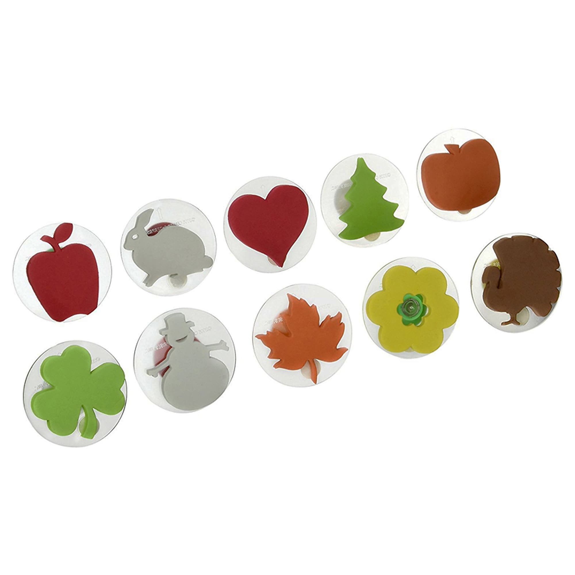 Center Enterprises Ready2Learn Giant Holiday Stamps, 10/Set (CE-6726)