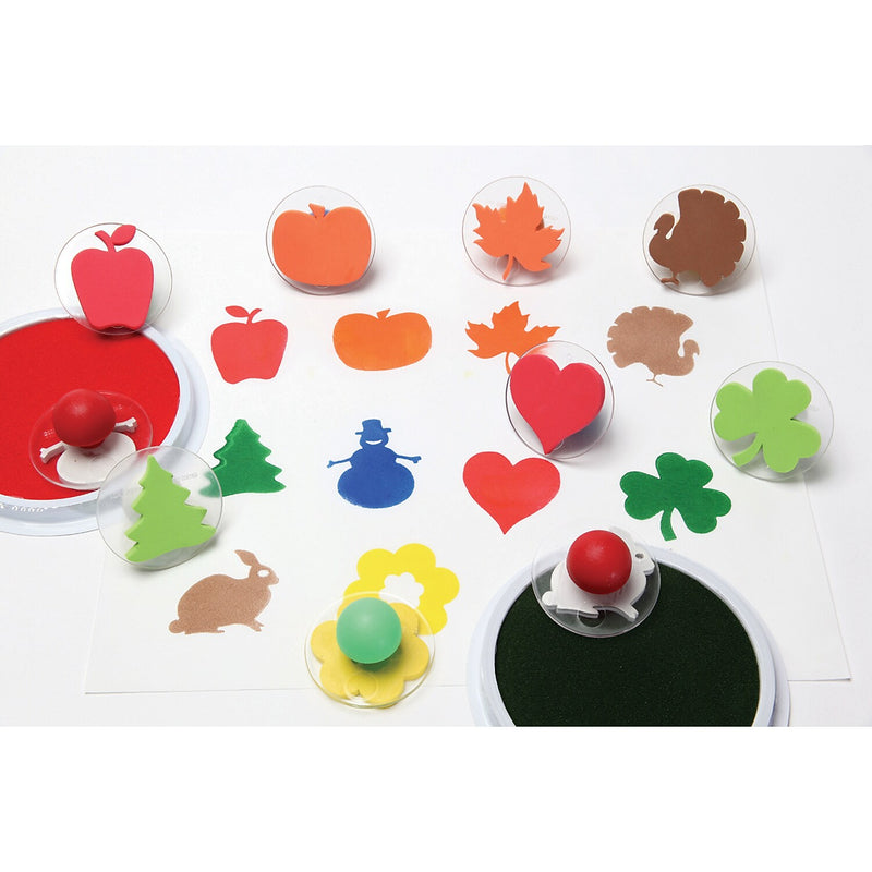 Center Enterprises Ready2Learn Giant Holiday Stamps, 10/Set (CE-6726)