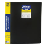 C-Line Presentation Book with Sheet Protector, 24 Pockets, Letter, Black (CLI33240)