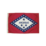 Flagzone Arkansas Flag with Heading and Grommets, 3' x 5', Each