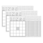 Blank Bingo Cards, White