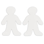 Roylco Wee Kid Fingerpaint Paper Shape, 7.5" x 12", White, 36 Sheets/Pack (R-75412)