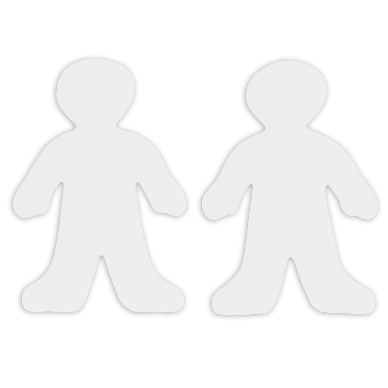 Roylco Wee Kid Fingerpaint Paper Shape, 7.5" x 12", White, 36 Sheets/Pack (R-75412)