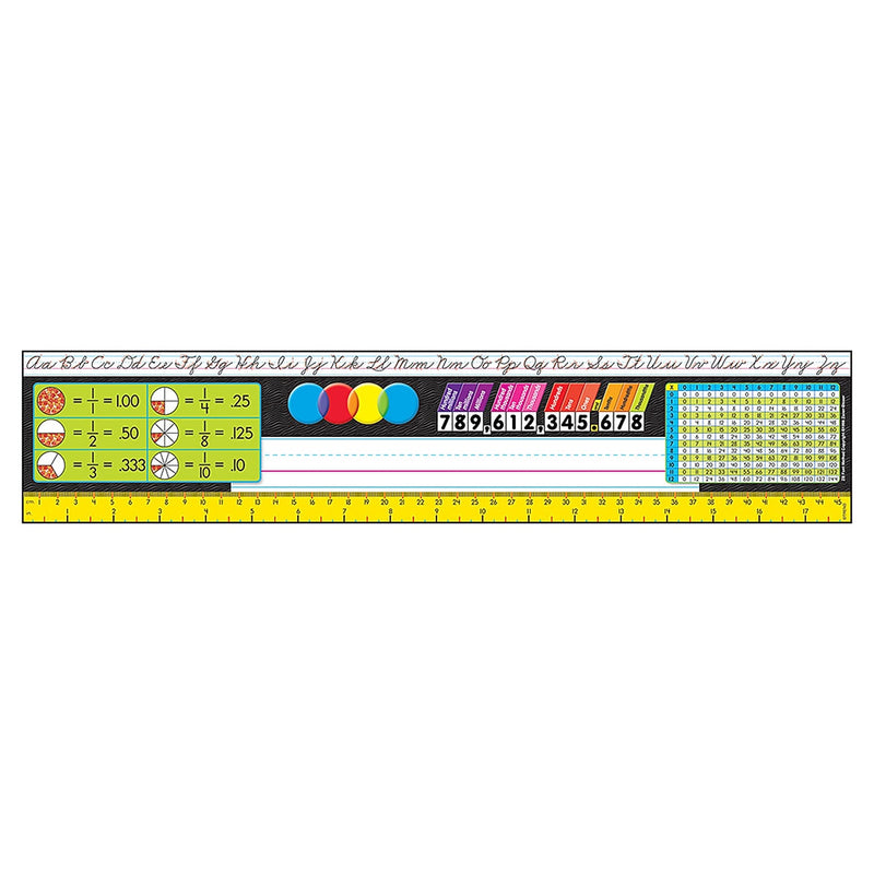 Trend Enterprises Desk Toppers School Name Plates, 18" x 3.75", 36/Pack, 3 Packs/Bundle (T-69403-3)