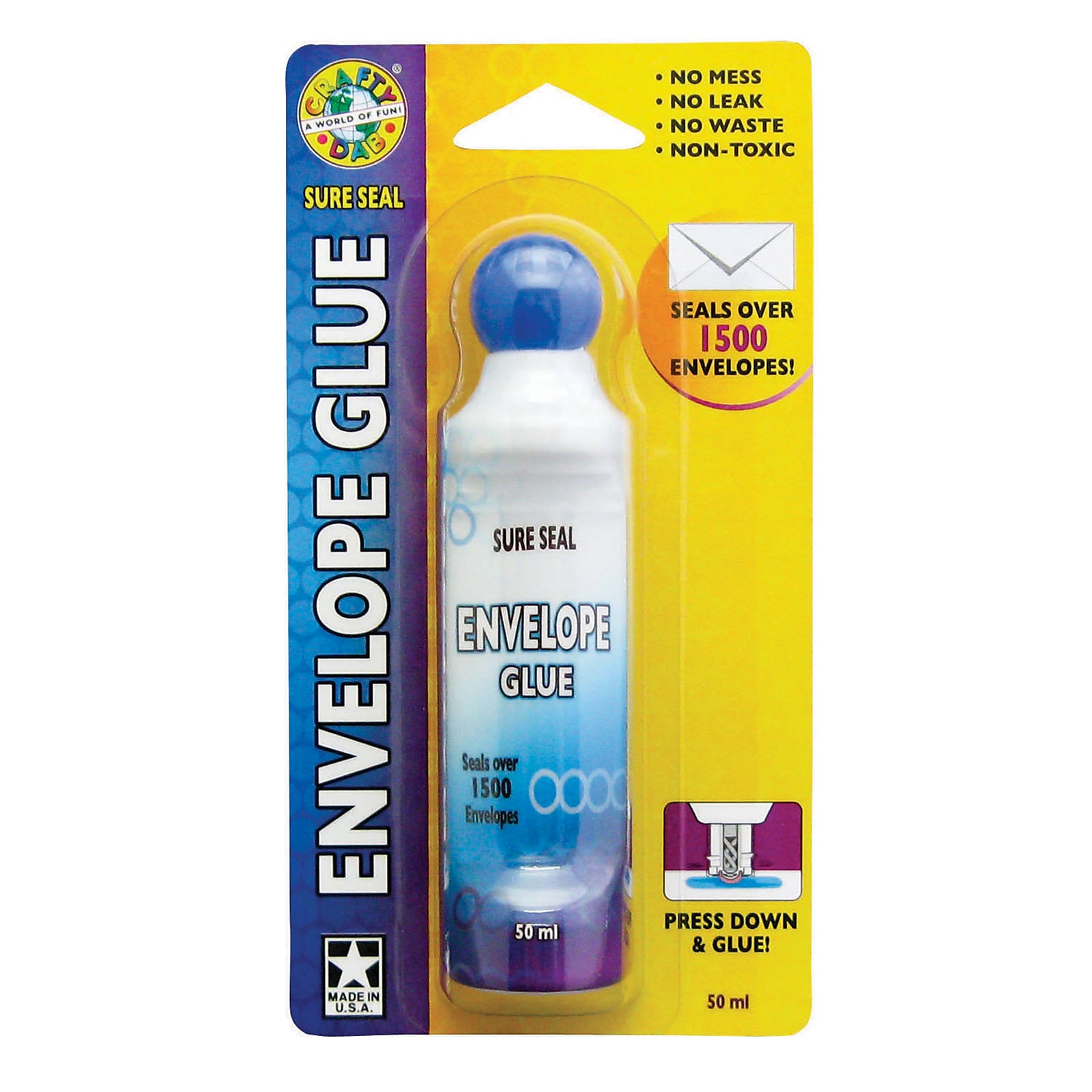 Crafty Dab Glue, 1.7 oz., 12/Pack (CV-50789-12)