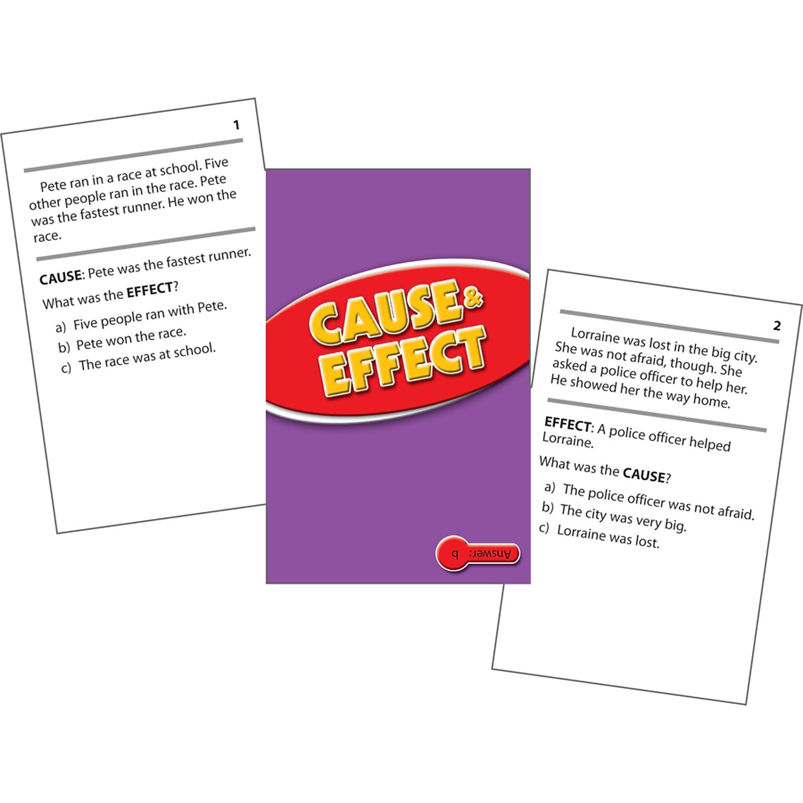 Edupress Reading Comprehension Cards, Cause & Effect, Lvl: 2.0-3.5 (EP-3067)