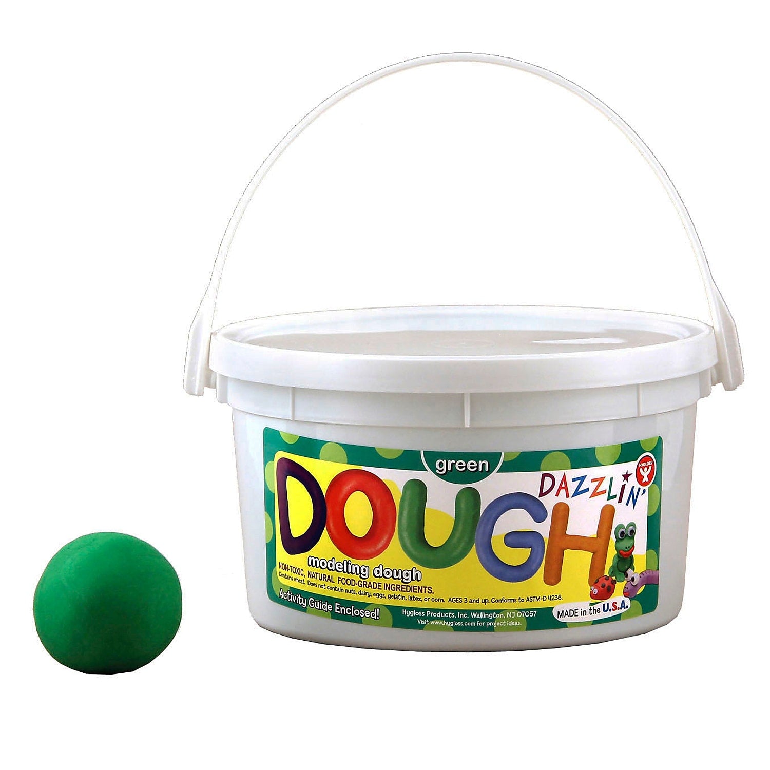 Hygloss Dazzlin' Dough, Green, 3 lbs. (HYG48302)