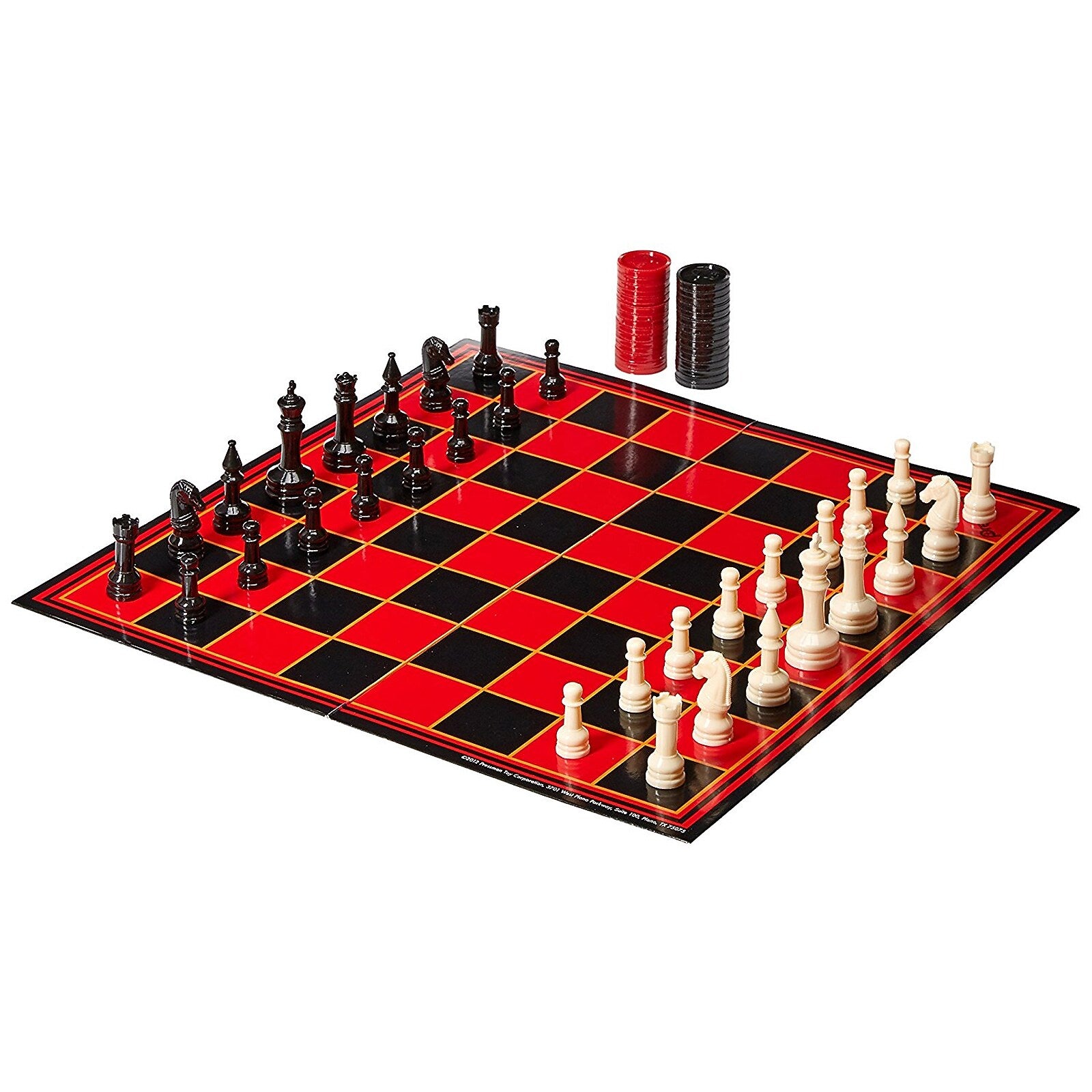Pressman Toy Early Learning Game, Checkers/Chess/Backgammon