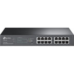 TP-LINK TL-SG1016PE 16-Port Managed 10/100/1000Base-T Gigabit Ethernet Rack-mountable Desktop Switch
