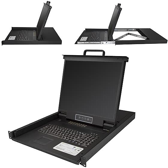 StarTech 19" LCD Rack Console Monitor, Black (RKCONS1916K)