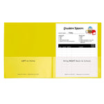 C-Line Classroom Connector School-to-Home Heavy Duty File Folder, Letter Size, Yellow, 25/Box (CLI32006)