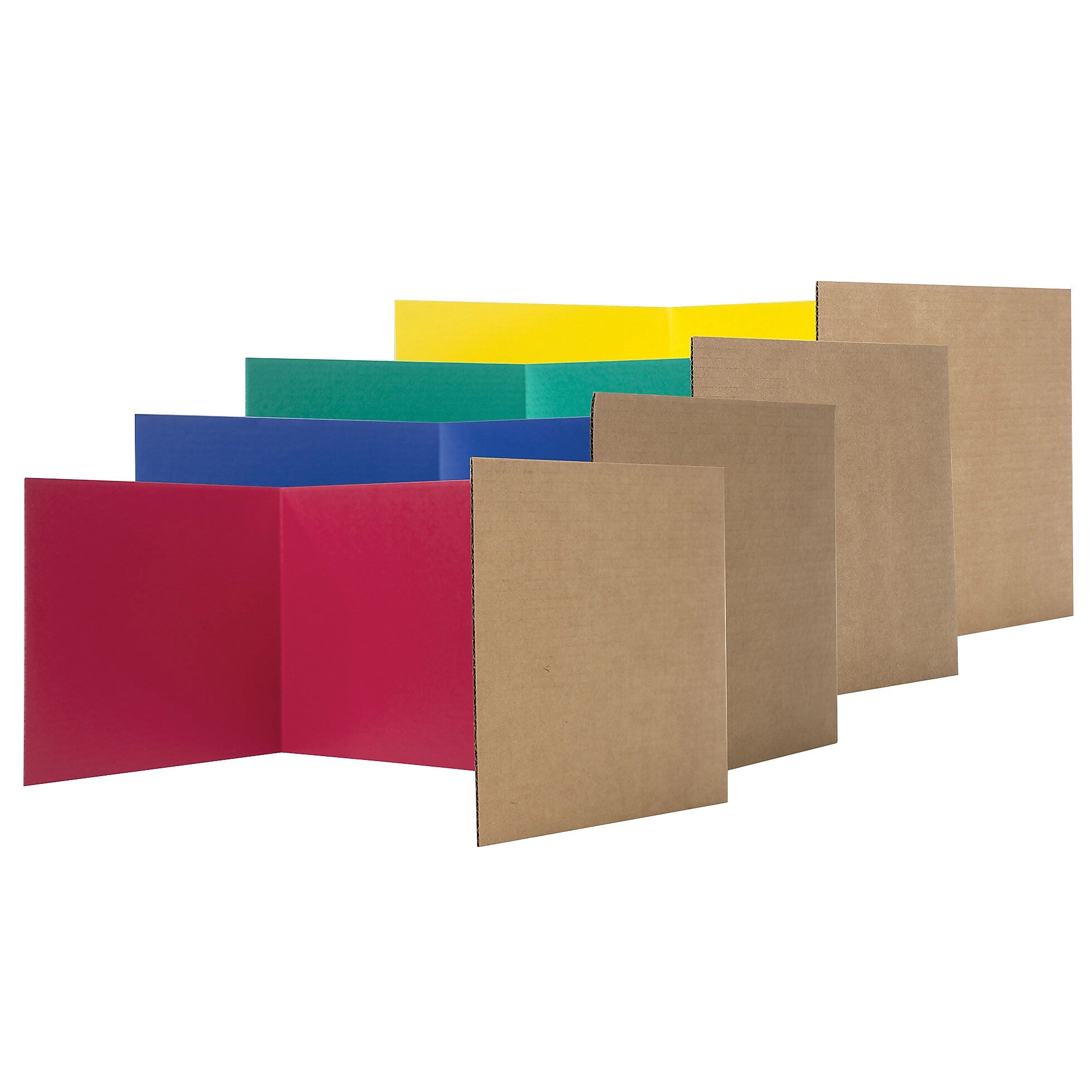 Flipside 18" x 48" Privacy Shield, Assorted, 24/Pack