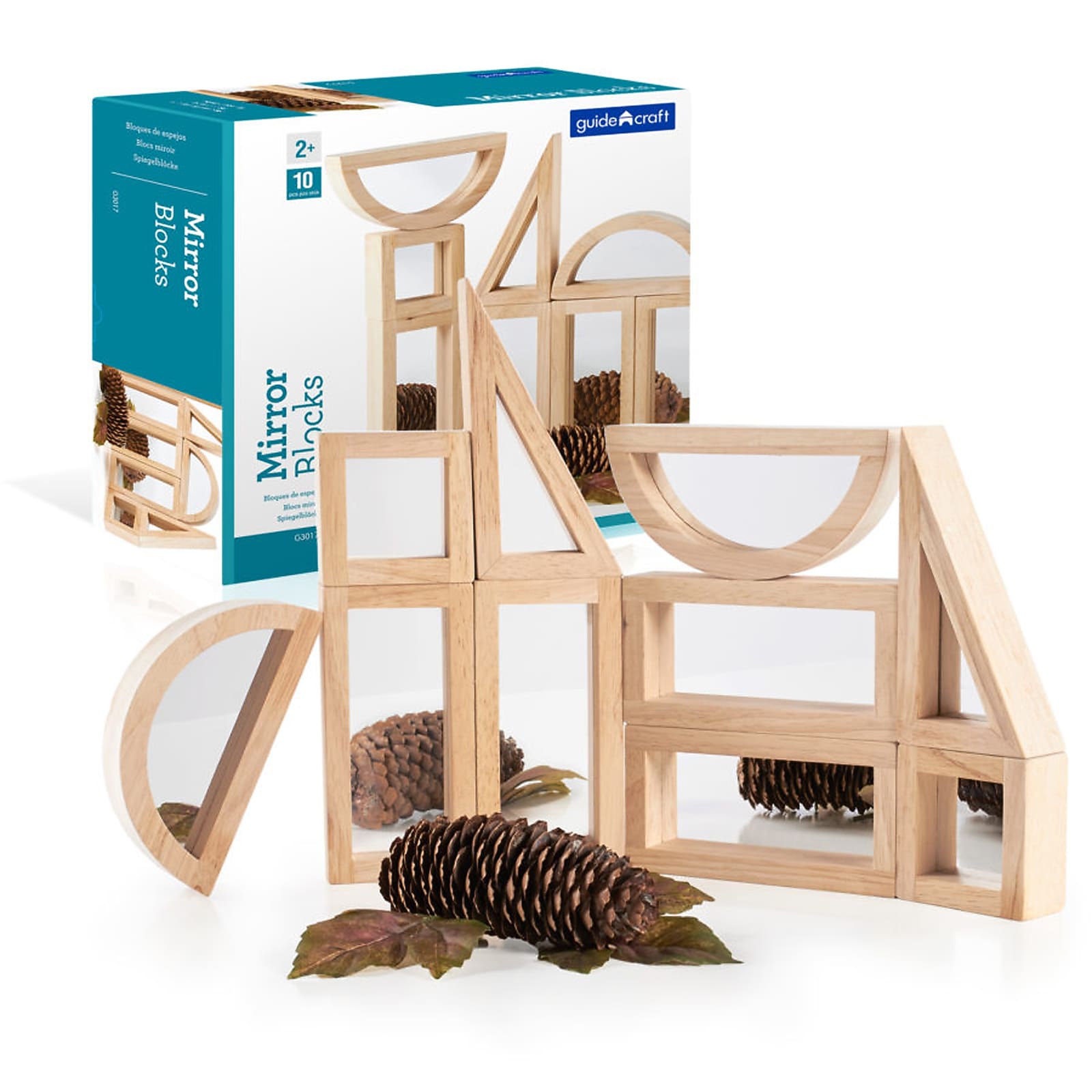 Guidecraft Mirror Block Set, 10 Pieces/Set (GD-3017)