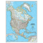 National Geographic Maps North America Wall Map, 24" x 30"