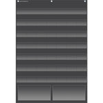 Teacher Created Resources Calendar Pocket Chart Plastic and Metal, Black, 36 x 25" 45 Pocket Chart (TCR20748)