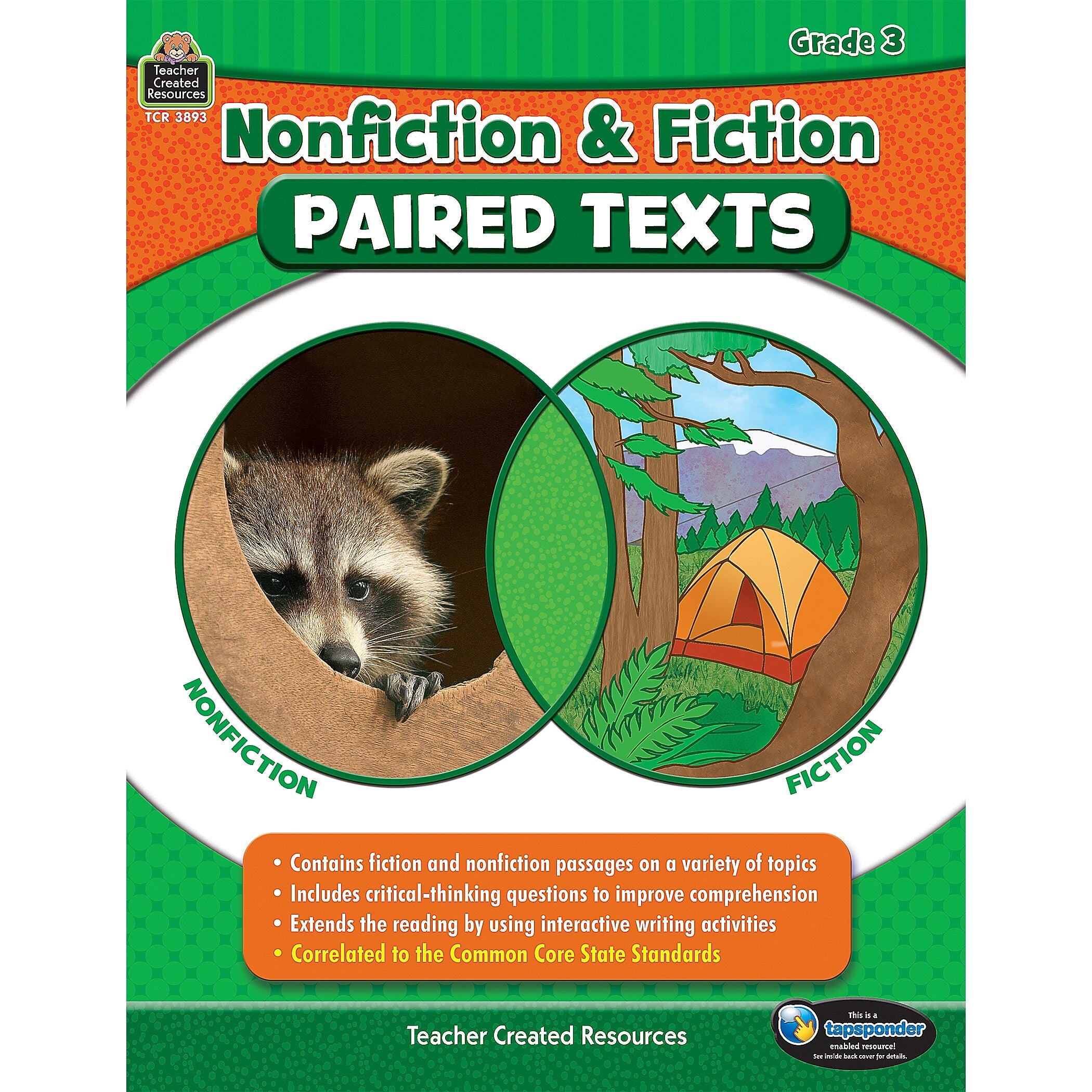 Nonfiction and Fiction Paired Texts Grade 3, Paperback (TCR3893)