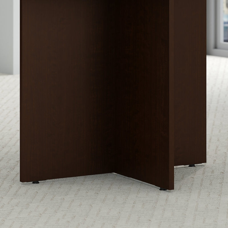 Bush Business Furniture 42W Round Conference Table with Wood Base, Mocha Cherry (99TB42RMR)