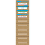 Teacher Created Resources® Burlap 10 Pocket File Storage Pocket Chart (TCR20840)