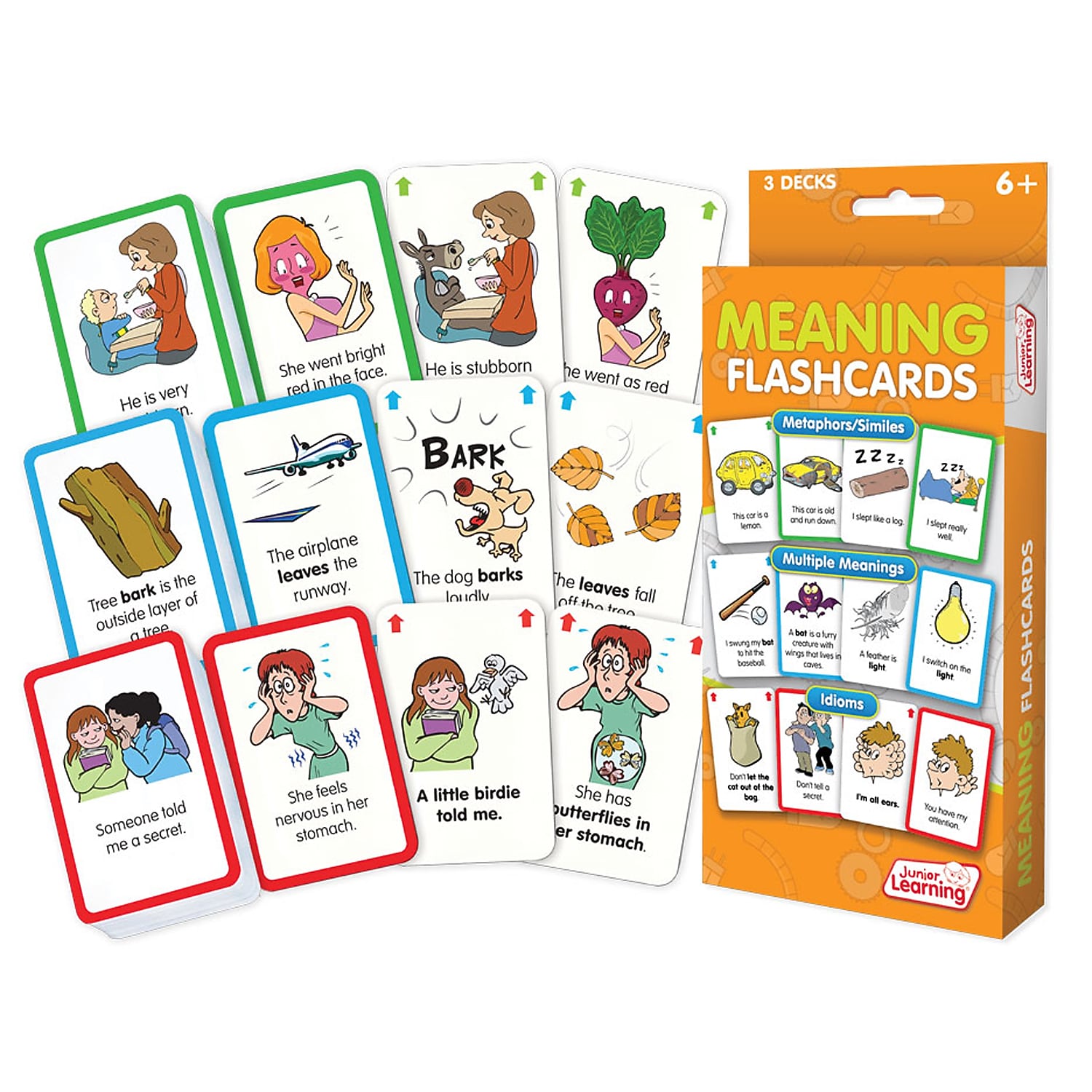 Meaning Flash Cards for grades 2-6, 1 pack of 162 cards (JRL207)