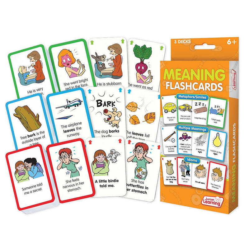 Meaning Flash Cards for grades 2-6, 1 pack of 162 cards (JRL207)
