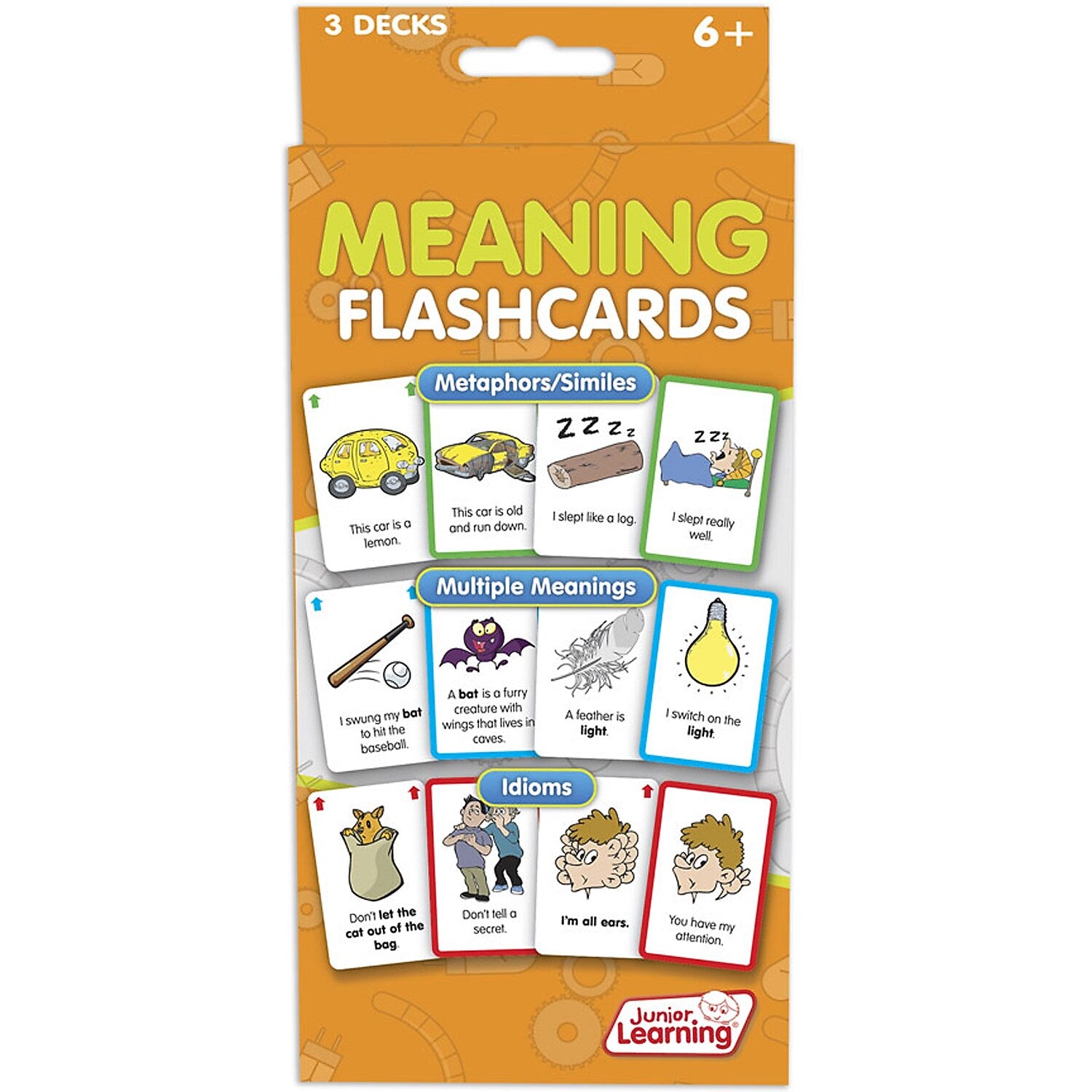 Meaning Flash Cards for grades 2-6, 1 pack of 162 cards (JRL207)