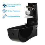 ActiveAire® Powered Whole-Room Freshener Dispenser by GP PRO, Black, 4.090” W x 3.610” D x 6.820” H (53257A)