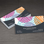 Full Color 1-sided Business Cards, Premium Stock Flat or Raised Print, 1000